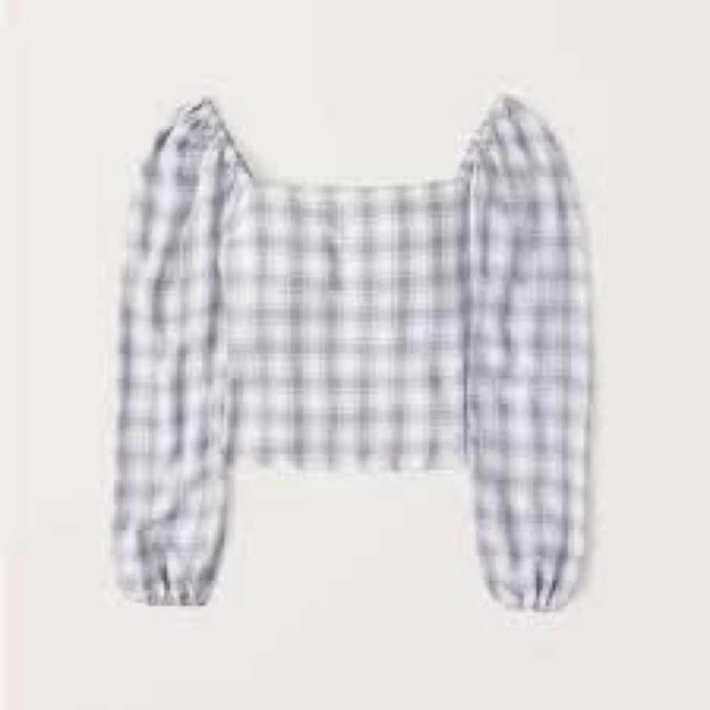 Abercrombie Plaid Crop Top Size S